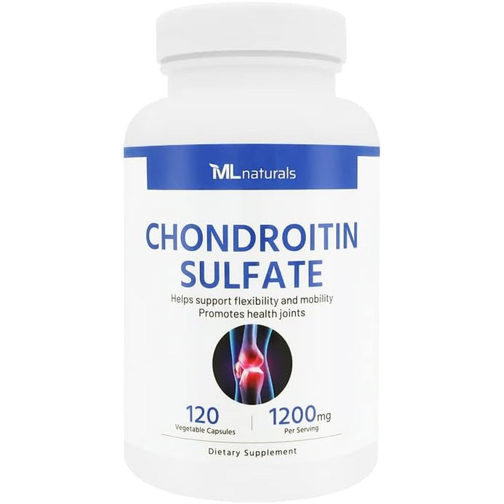 ML Naturals Chondroitin Sulfate 1,200Mg (Per Serving) – 120 Vegan Capsules – Supports Joint Flexibility & Mobility
