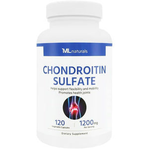 ML Naturals Chondroitin Sulfate 1,200Mg (Per Serving) – 120 Vegan Capsules – Supports Joint Flexibility & Mobility