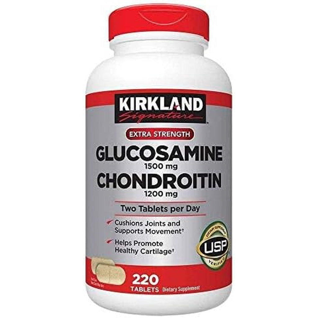Kirkland Extra Strength Glucosamine 1500 Mg Chondroitin 1200 Mg 220 Tablets