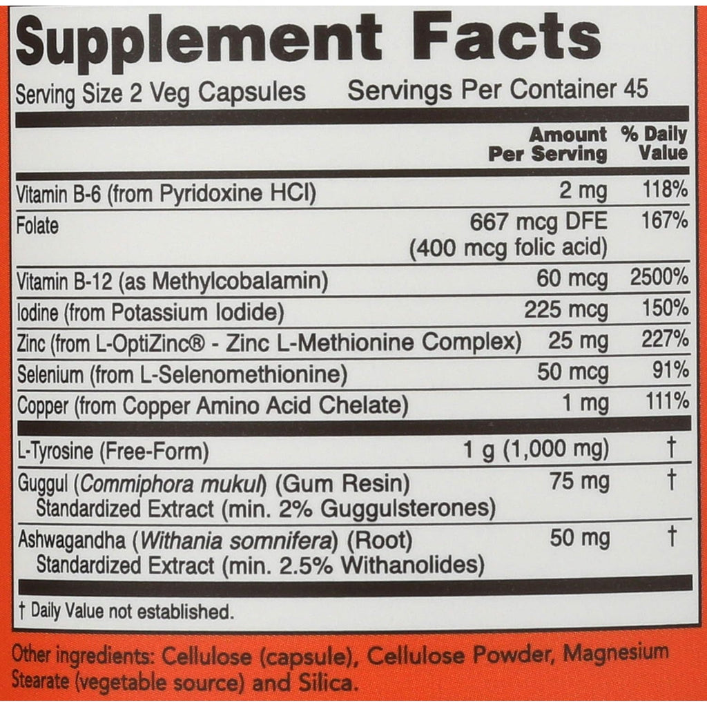 Now Foods Thyroid Energy, 90 CT