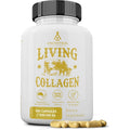 Ancestral Supplements Grass Fed Beef Living Collagen Nutritional Powder Supplement, 3000Mg, Promotes Healthier, Younger Looking Skin, Hair, Nails and Joints, Type II, 180 Capsules