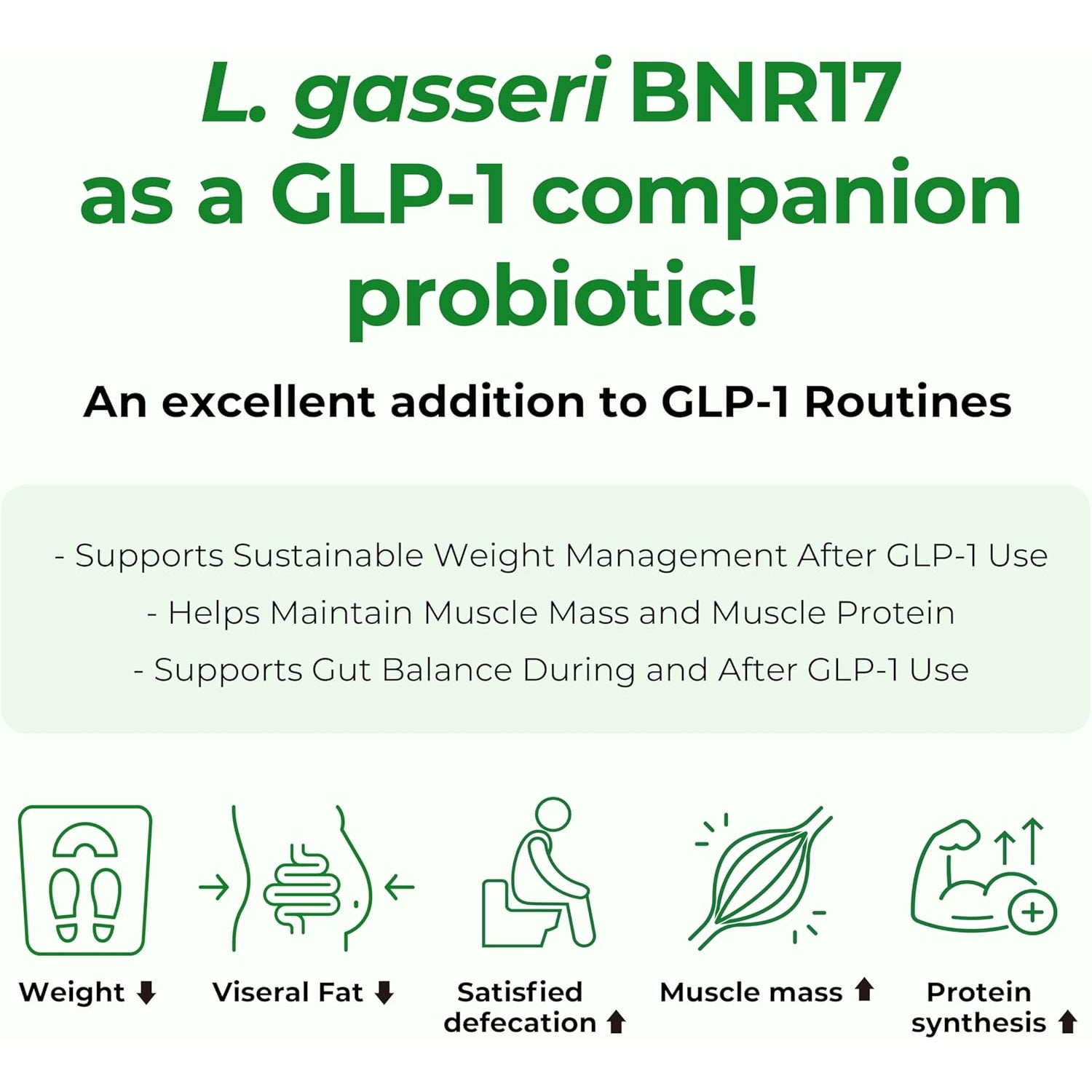 Bnrthin S30, Lactobacillus Gasseri BNR17, 10 Billion CFU Guaranteed, 30Capsules