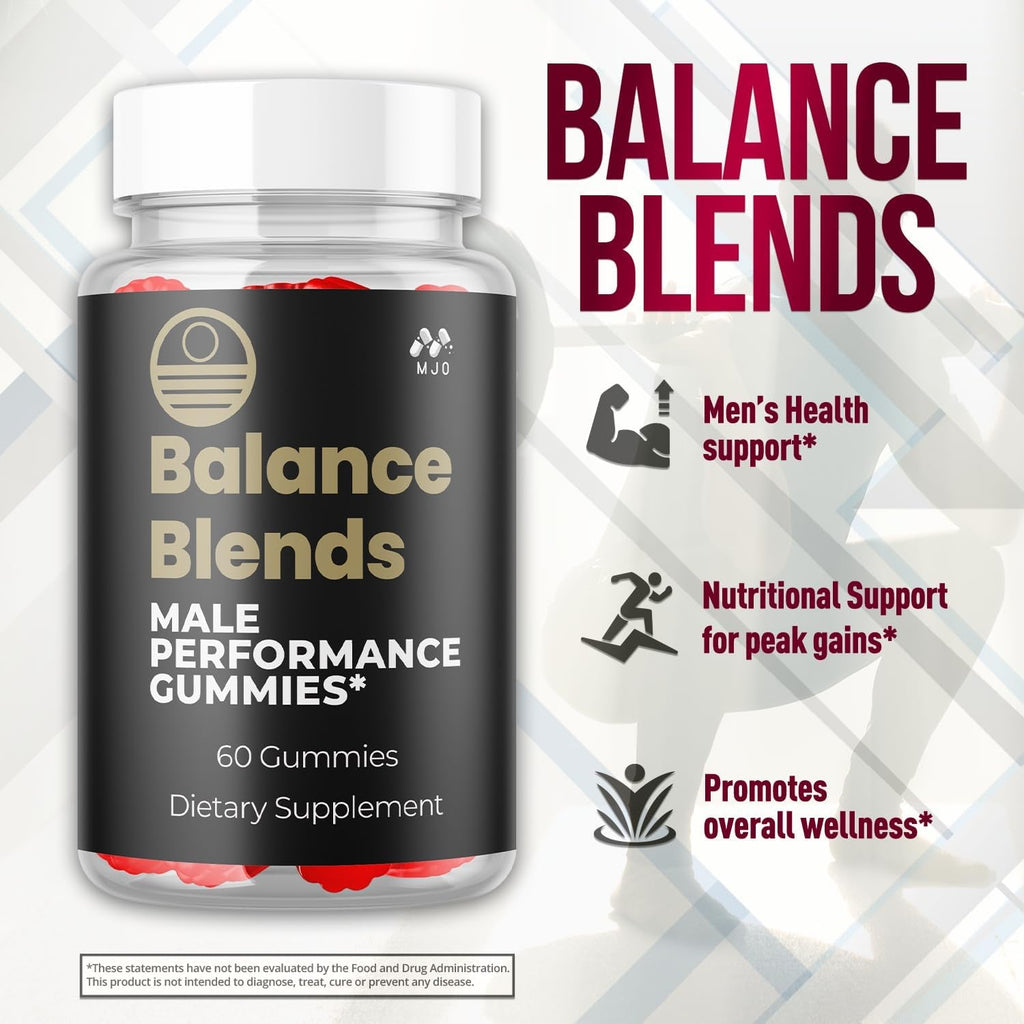 Balance Blends Gummies, Official Balanceblends Gummys with All Natural Ingredients, Balance Blends Advanced Health Support Supplement Maximum Strength Active Lifestyle Multivitamin Gummys (60 Gummies)