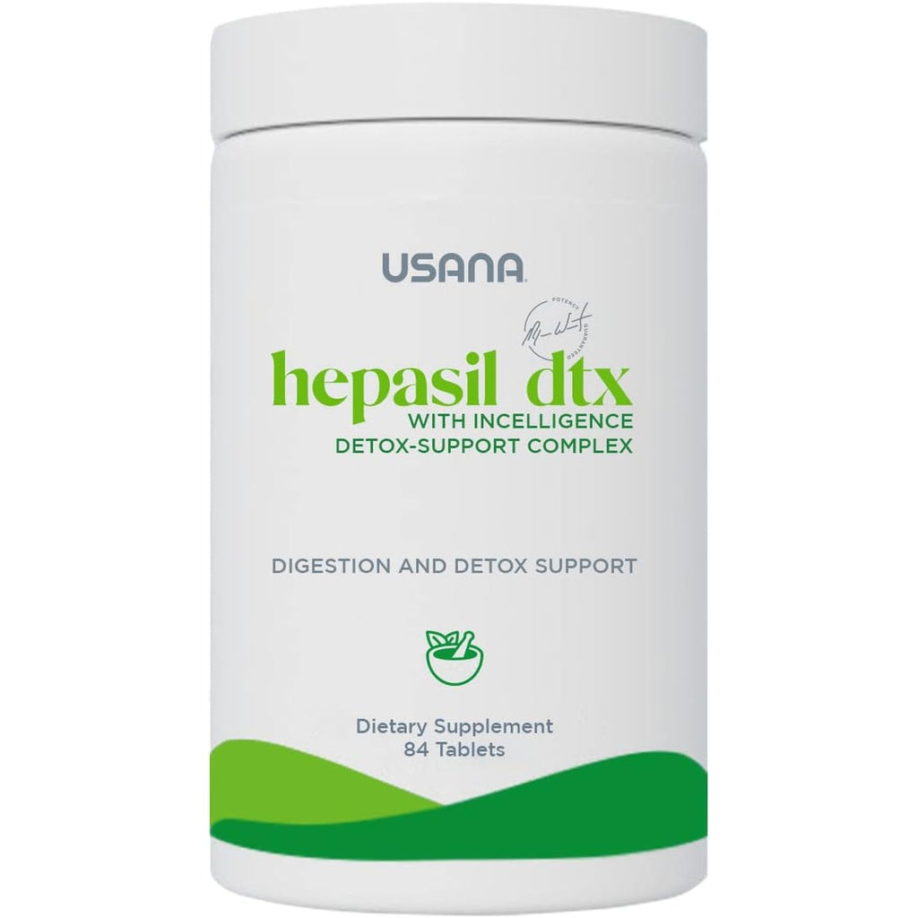 USANA - Hepasil DTX with Incelligence - Support Complex for Comprehensive Health, Protection, Wellness & Vitality - 84 Tablets (28-Day Supply)