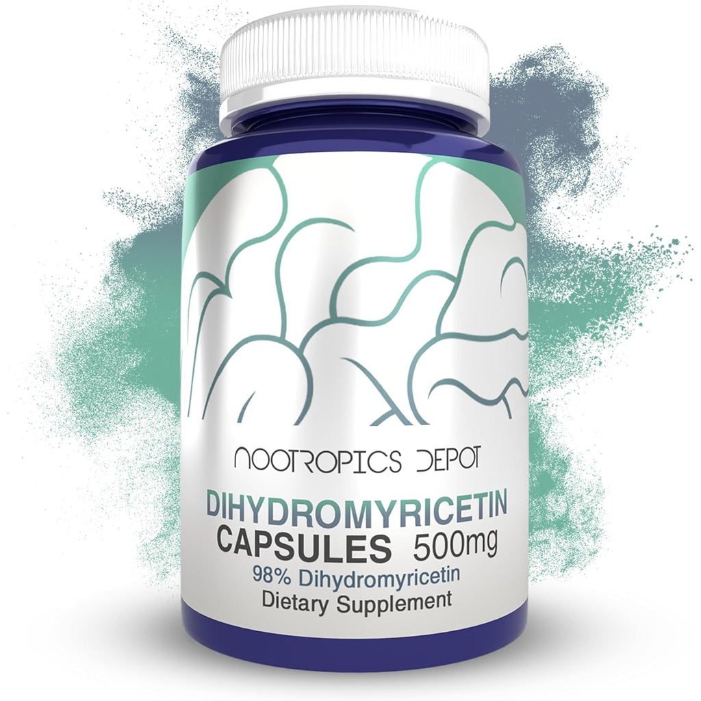 Nootropics Depot Dihydromyricetin (DHM) Capsules | after Drinking Support & Next Day Recovery | DHM Supplement | Supports Alcohol Metabolism | Vine Tea Extract (Ampelopsis Grossedentata) | 60Ct