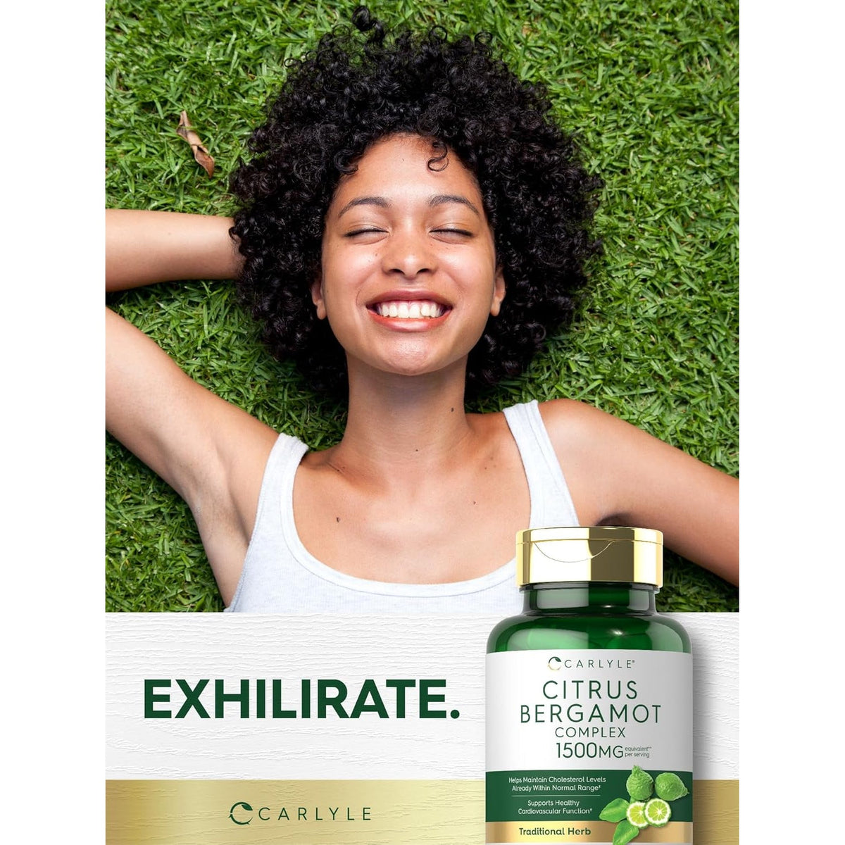 Carlyle Citrus Bergamot Supplement | Extract Complex | 120 Capsules | Non-Gmo, Gluten Free