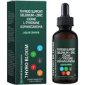Thyroid Support Liquid Drops,Liquid Formula with Selenium,Zinc,Iodine,L-Tyrosine,Ashwagandha for Hormone Balance, Metabolism,Immune & Energy Support - 4 Fl.Oz. (120Ml)