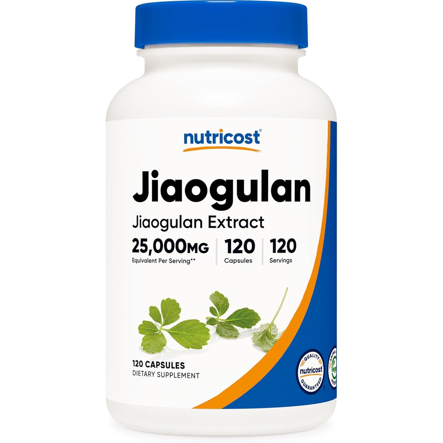 Nutricost Jiaogulan Extract 120 Capsules for 120 Servings per Bottle - Vegan, Gmo-Free, Gluten-Free