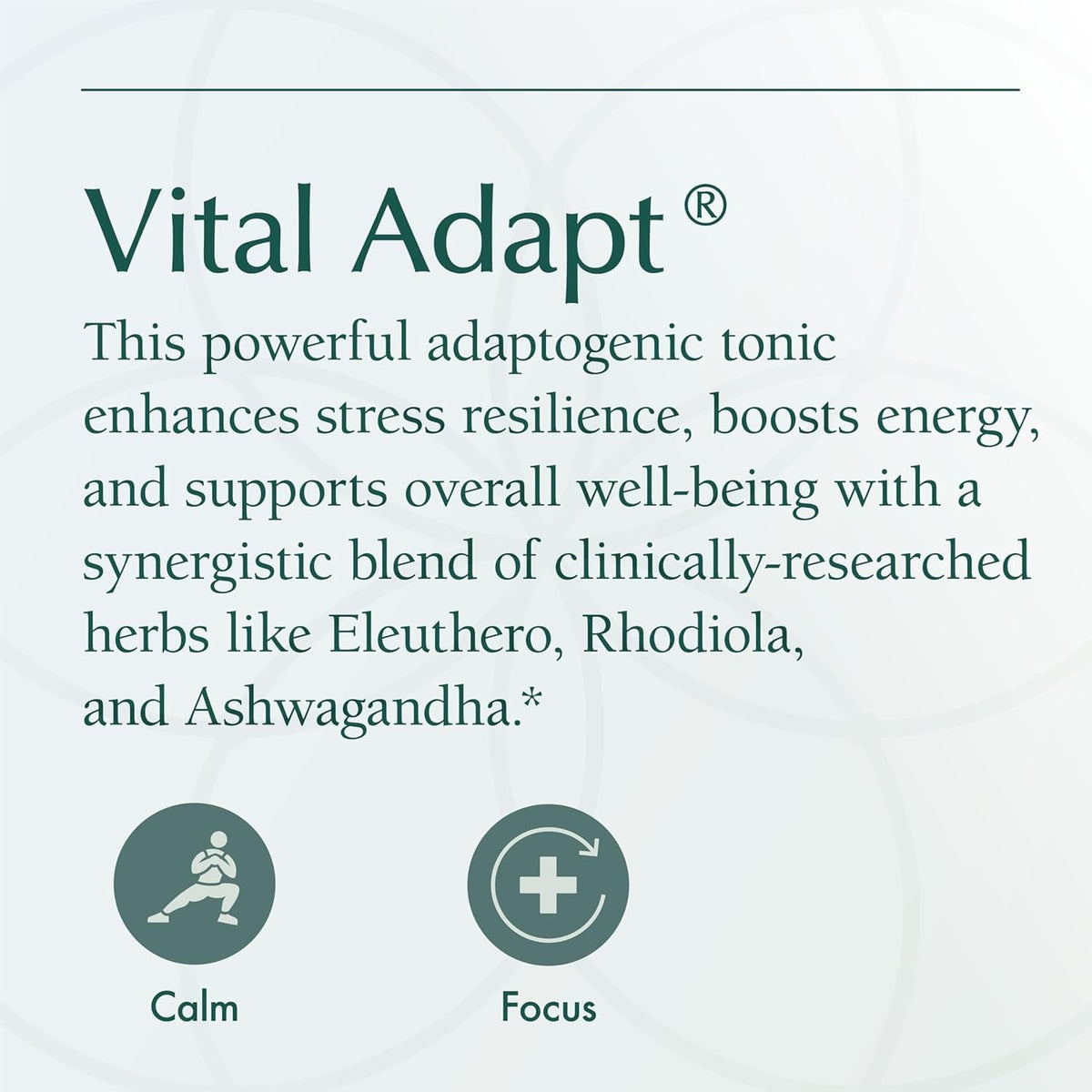 Natura Health Products Vital Adapt Supplement - Daily Nourishing Adaptogenic Tonic for Endocrine Function Support - Featuring Rhodiola, Ashwagandha, Cordyceps, Reishi (60 Capsules)