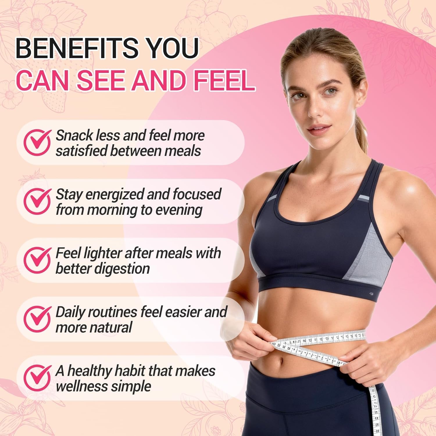 Cutting Mix Drink – Satiety & Metabolism Support | Berberine, Chromium, FOS, Yerba Mate & 5-HTP | Gut Health & Energy | Sugar-Free, Vegan, Non-Gmo | Strawberry Açaí | 30 Sticks