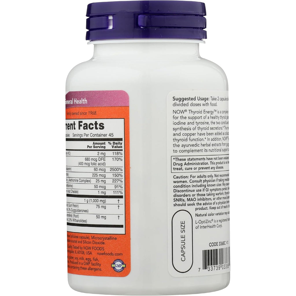 Now Foods Thyroid Energy, 90 CT