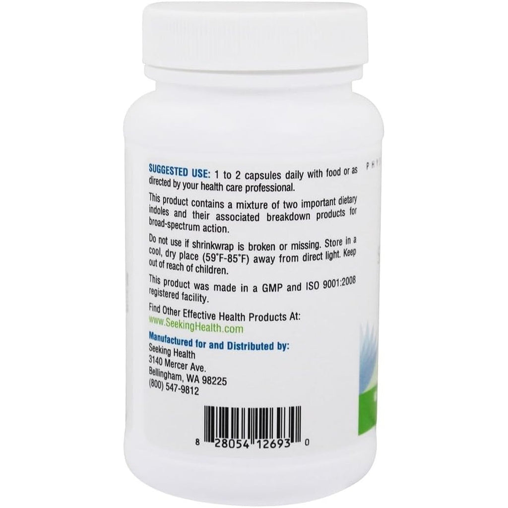 Seeking Health DIM & I3C - Support Healthy Liver Metabolism of Estrogen - Formula with DIM & I3C to Support Healthy Cellular Response - 400 Mg, 60 Capsules