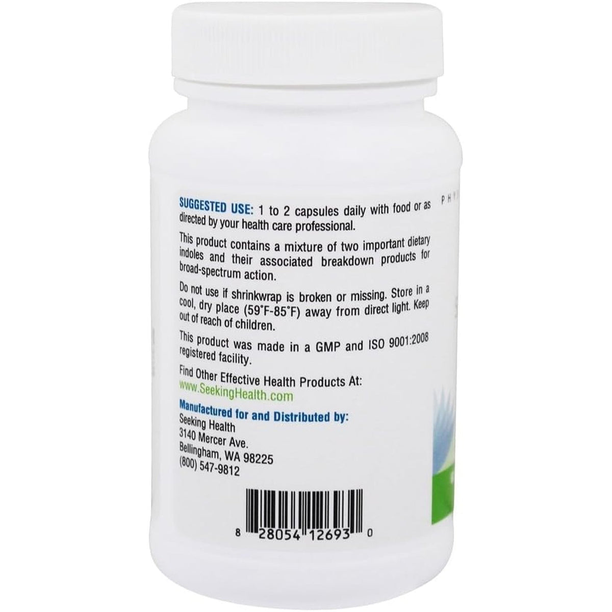 Seeking Health DIM & I3C - Support Healthy Liver Metabolism of Estrogen - Formula with DIM & I3C to Support Healthy Cellular Response - 400 Mg, 60 Capsules