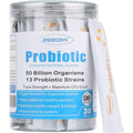 ZEBORA Probiotics for Women, Men and Kids, Prebiotics and Probiotics Powder for Digestive and Immune Gut Health - Support Healthy-Respiratory-System Gluten Free and Non GMO, 30 Packets