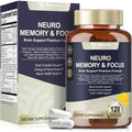25 in 1 Brain Supplements for Memory and Focus & Neuro Health - Daily Brain Nootropic Cognitive Supplement with L-Tyrosine, Bacopa Monnieri, Ginkgo Biloba, Alpha GPC - Non-Gmo, Gluten Free