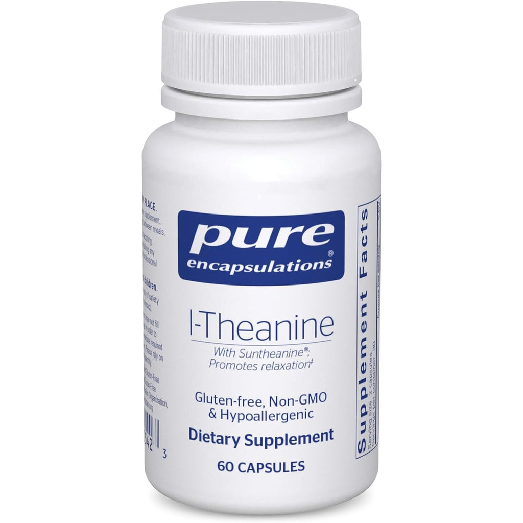 Pure Encapsulations L-Theanine - Amino Acid Supplement to Support Relaxation, Stress & Nervous System - 60 Capsules