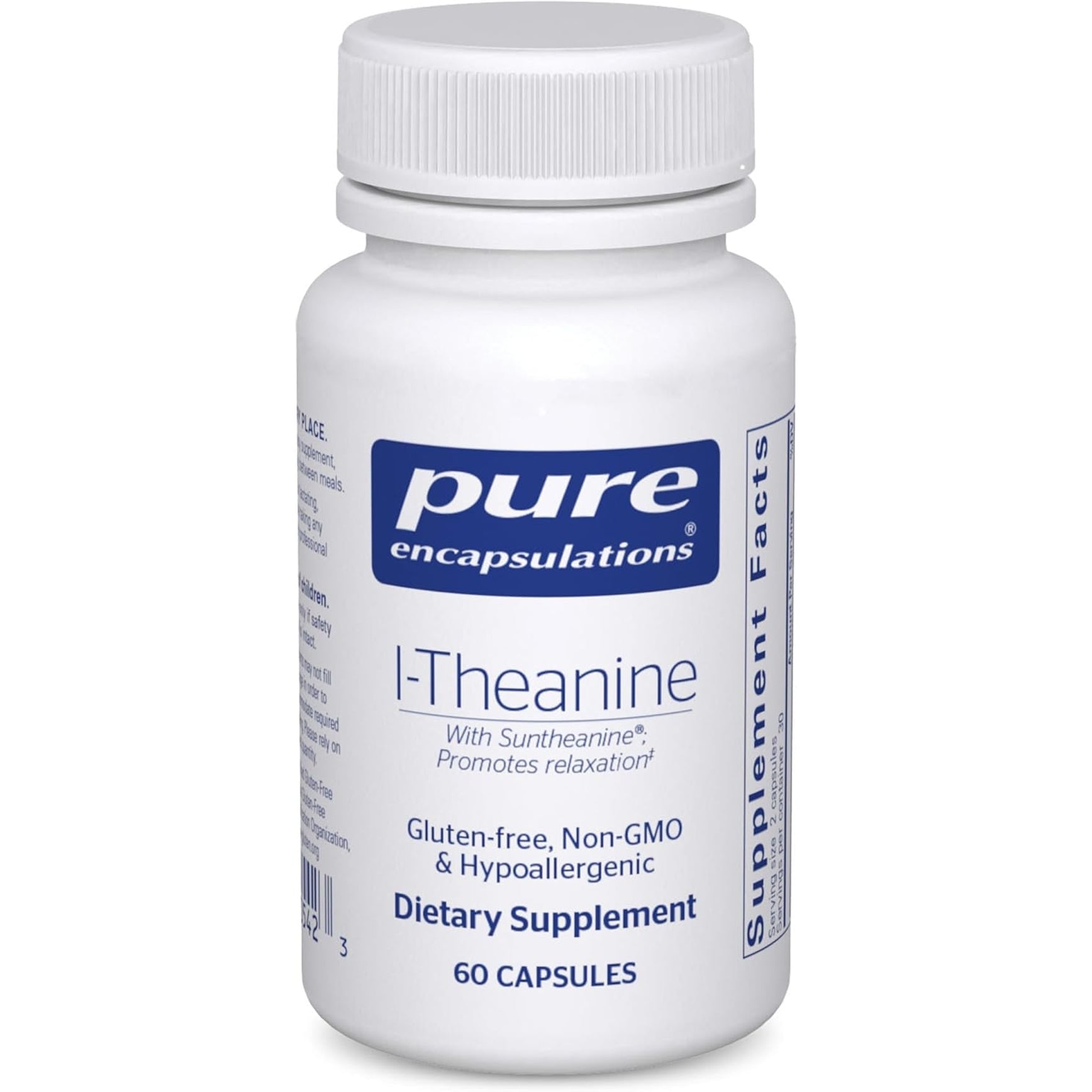 Pure Encapsulations L-Theanine - Amino Acid Supplement to Support Relaxation, Stress & Nervous System - 60 Capsules