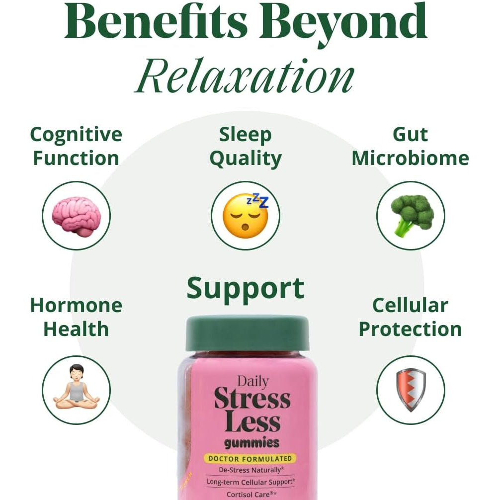 Semaine Stress Less Gummy with Cortisol Care™ 60 Count – Daily Support for Stress, Mood & Sleep