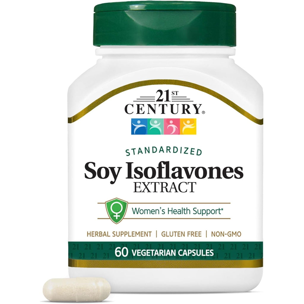21St Century Soy Isoflavones Veg Capsules, 60Count