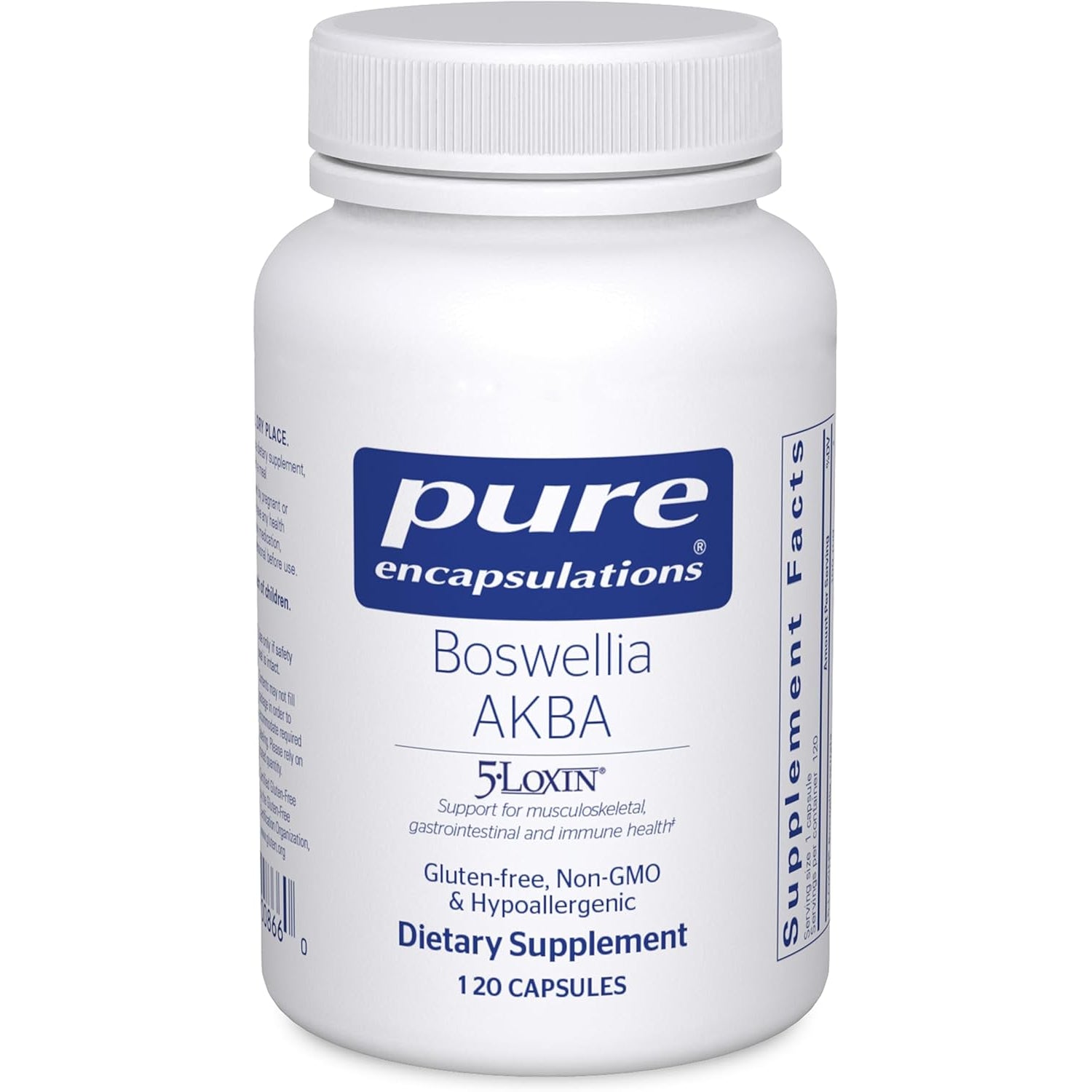 Pure Encapsulations Boswellia AKBA - Supports Joint Health, Colon, Immune System, Gastrointestinal Tract & Cell Health* - with 5-LOXIN Boswellia Extract - Vegan & Non-Gmo - 120 Capsules