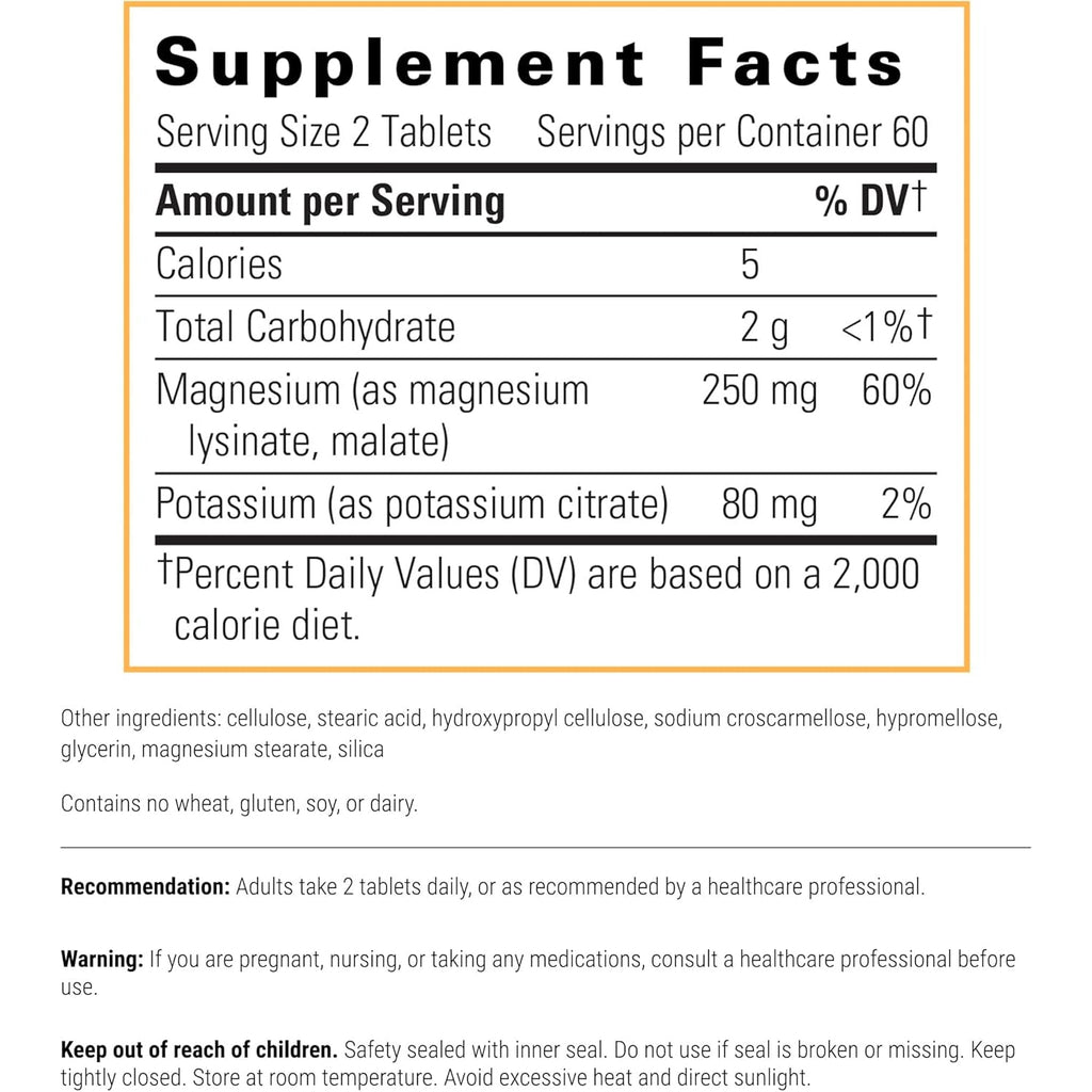 Integrative Therapeutics Krebs Magnesium Potassium Complex - Mineral Supplement to Support Heart Function* - Cellular Energy Support* - Gluten-Free & Dairy-Free - 120 Tablets (60 Servings)