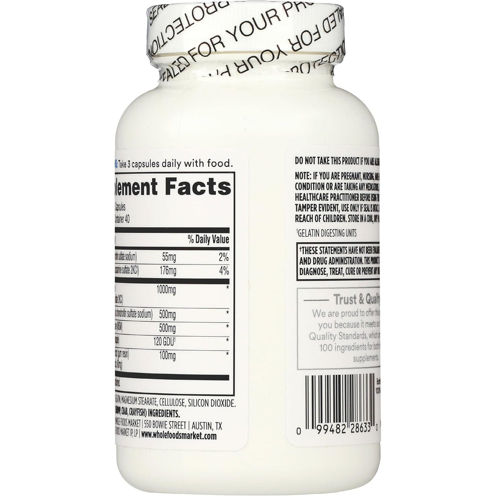 365 by Whole Foods Market, Glucosamine Chondroitin and MMS, 120 Capsules