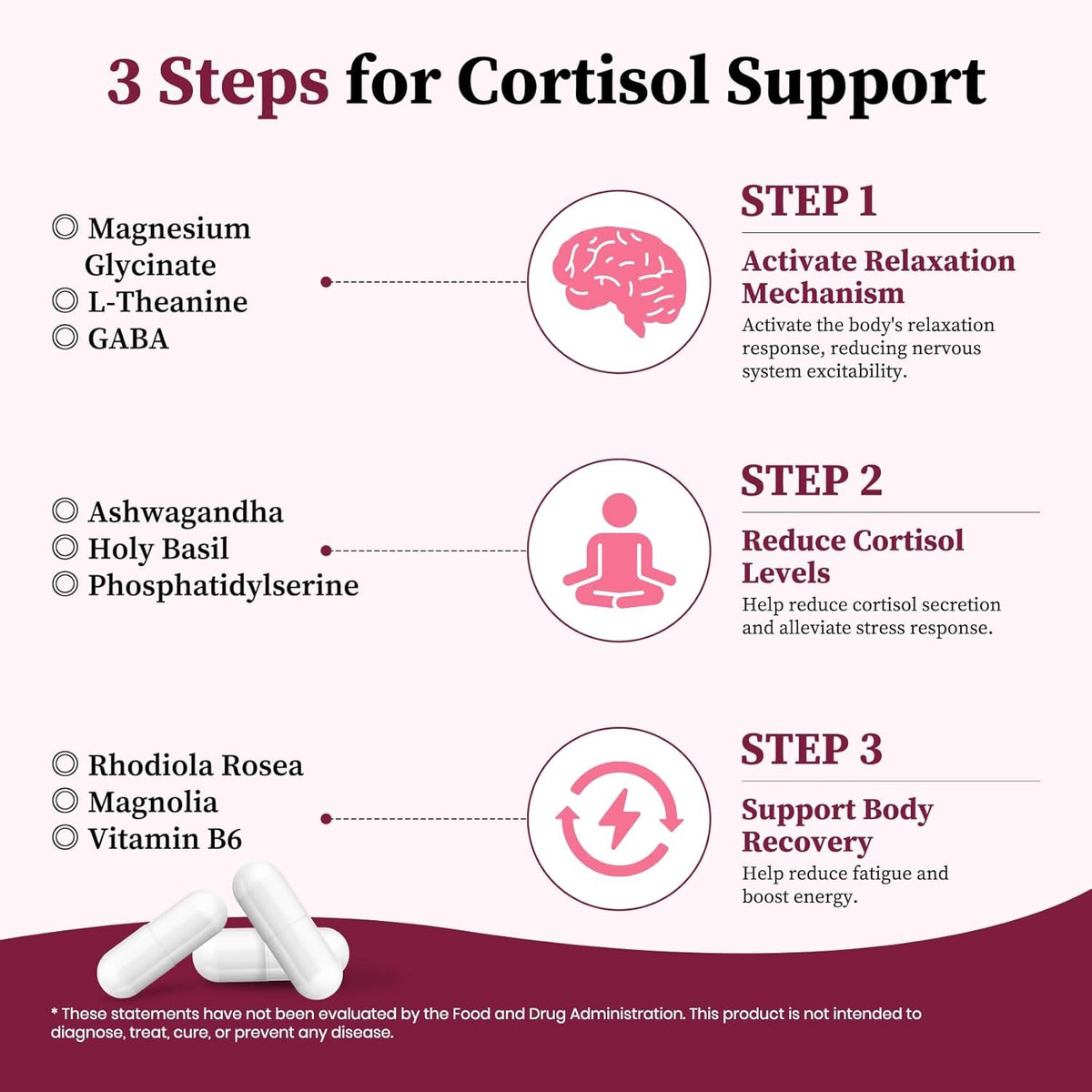 Migcopat 17-In-1 Cortisol Supplements for Women, 8322Mg with Collagen, Magnesium Glycinate, Ashwagandha, L-Theanine for Relaxation, Stress and Sleep Support, Cortisol Reducer for Women- 120 Capsules