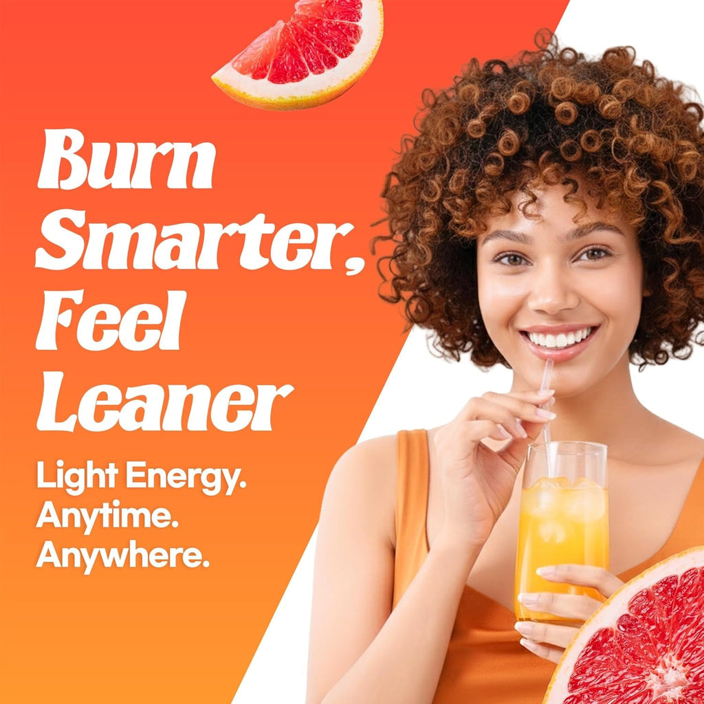 Dr.Blet All Day Burning Tea - Weight Management Support for Women, Garcinia Cambogia Extract, Korean Slimming Supplement, Grapefruit Flavored, Powder Drink Mix - 20 Pouches
