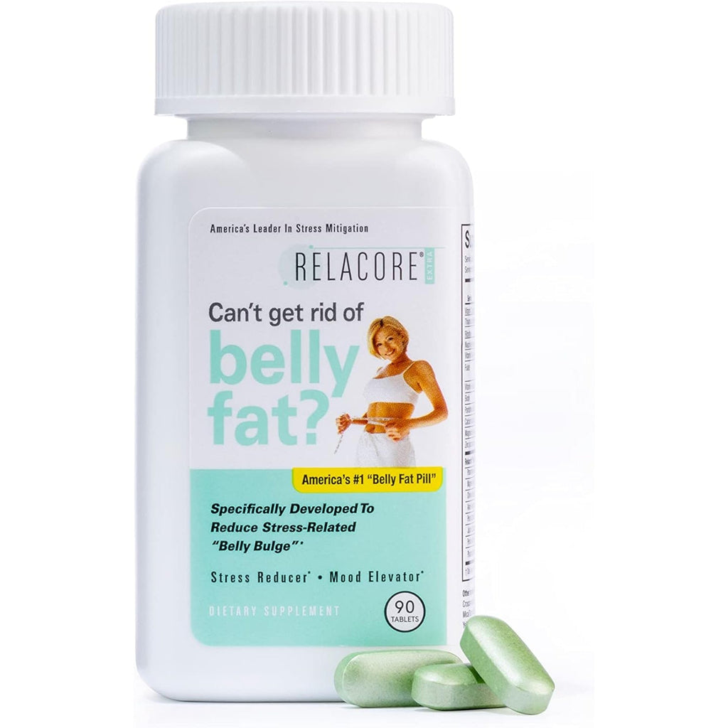 Relacore Extra Maximum Strength - Cortisol Supplements for Women - Reduce Cortisol Related Belly Fat - Stress Relief Supplement - Calm Mind - Improved Mood - 90 Count