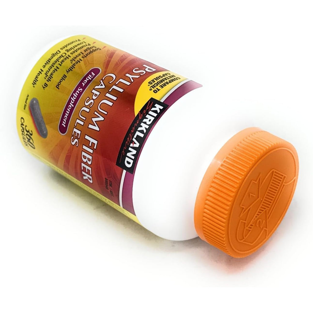 Fiber Capsules Kirkland Therapy for Regularity/Fiber Supplement, 360 Capsules - Compare to the Active Ingredient in Metamucil Capsules
