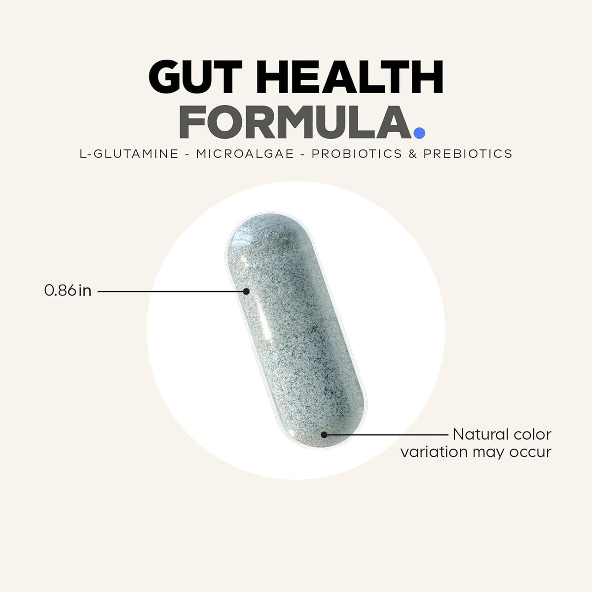 Codeage Gut Health Supplements Vegan Formula - L Glutamine, Zinc, Turkey Tail Mushroom Powder, Tonic Mushroom, Maitake, Micro Algae, Mineral, Licorice Root DGL - Probiotics, Prebiotics - 180 Capsules