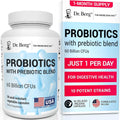Dr. Berg Probiotic Supplement (60 Billion Cfus) - Helps Ease Occasional Constipation, Diarrhea, Gas & Bloating* - Pre and Probiotics for Digestive Health - 30 Probiotic Capsules
