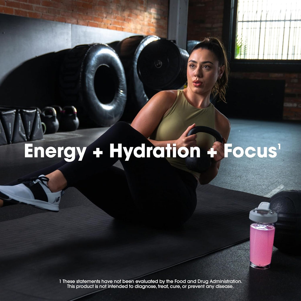 Optimum Nutrition Amino Energy Powder plus Focus, with BCAA, Electrolytes, and Caffeine, Watermelon, 30 Servings (Packaging May Vary)