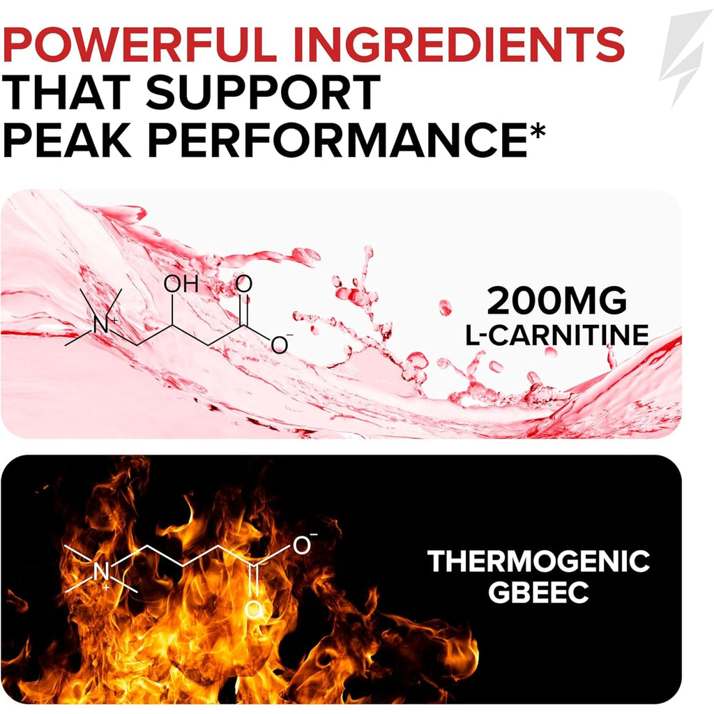 Innosupps Volcarn 2000 - L-CARNITINE Pre-Workout Advanced Energy Liquid ATP Enhancer W/Gbeec Boosts Energy, Enhances Focus, Cognition & Supports Fat Metabolism, 32 Servings - Pink Starblast Flavor