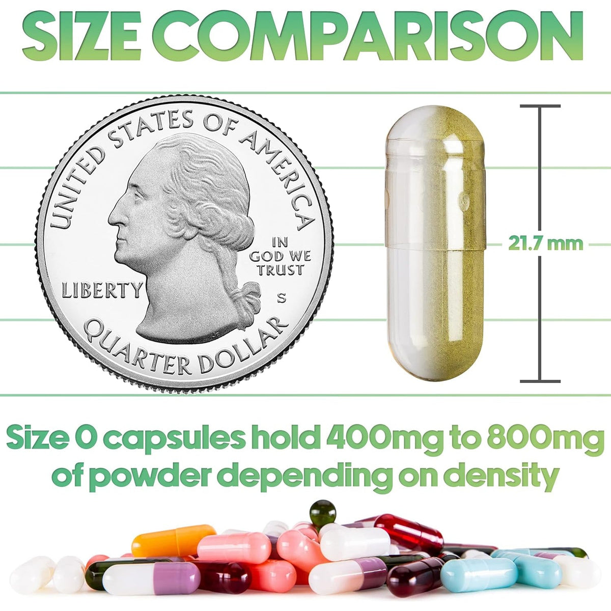 XPRS Nutra Size 0 Clear Empty Gelatin Capsules 1000 Count - Kosher and Halal - Pure Gelatin Pill Capsule - DIY Powder Filling - Fillable Gel Caps Pills for Do It Yourself Supplements