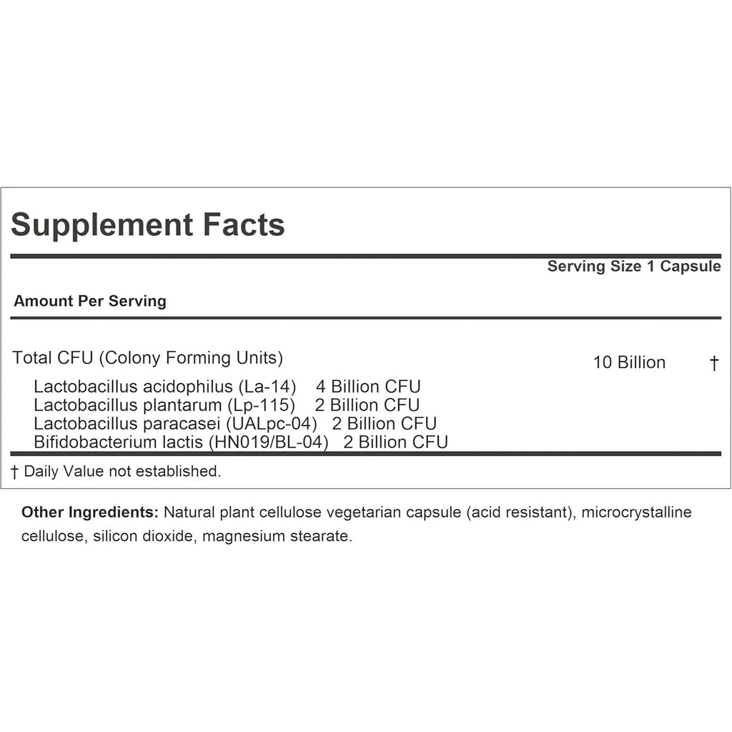 ANDREW LESSMAN Friendly Flora Probiotic 180 Capsules - 10 Billion CFU, Comprehensive Blend of Five Probiotic Strains, Powerful Immune and Digestive Support. Probiotics for Women or Men