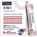 NATURE TARGET Probiotics-For-Women Prebiotics-And-Probiotics-Powder, 100-Billion-Cfus 45-Day-Supply, Women'S-Probiotic with D-Mannose and Cranberry for Urinary Tract/Gut/Digestive Health