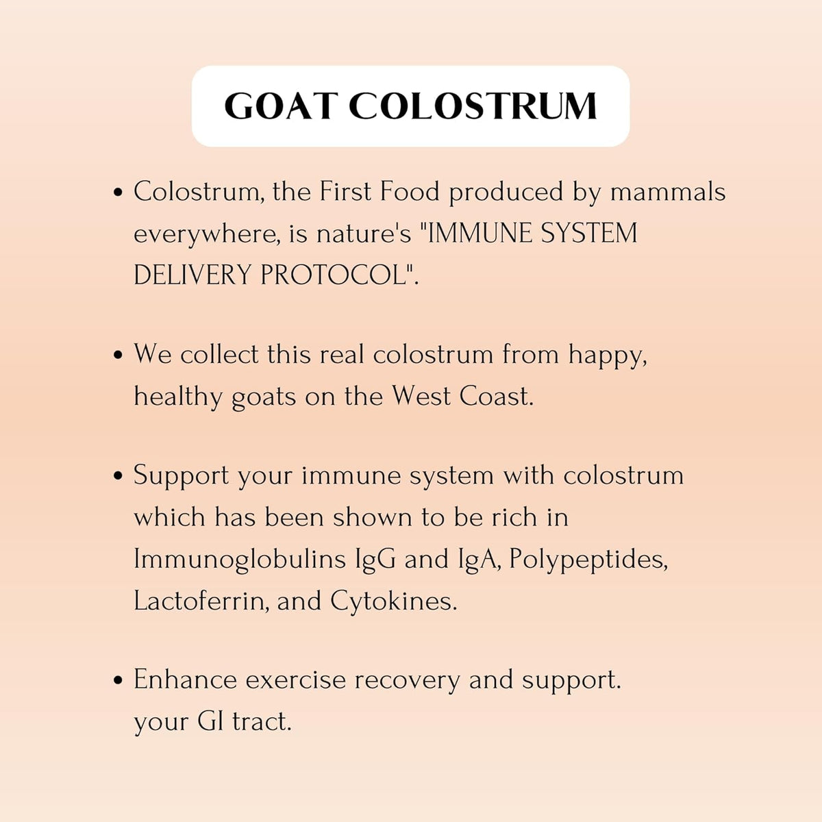 Mt. Capra Goat Colostrum | for Healthy Immune System, Gut, and Athletic Performance | Grass-Fed, High in Immunoglobulins | 17 Servings - 50 Grams