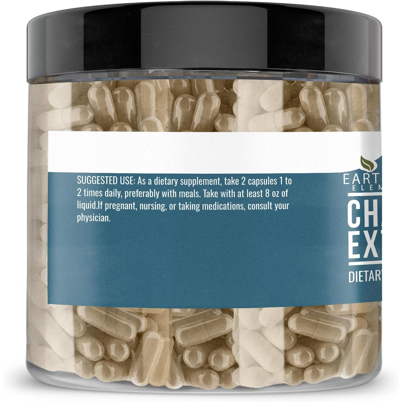 Earthborn Elements Chamomile Extract 200 Capsules, Pure & Undiluted, No Additives