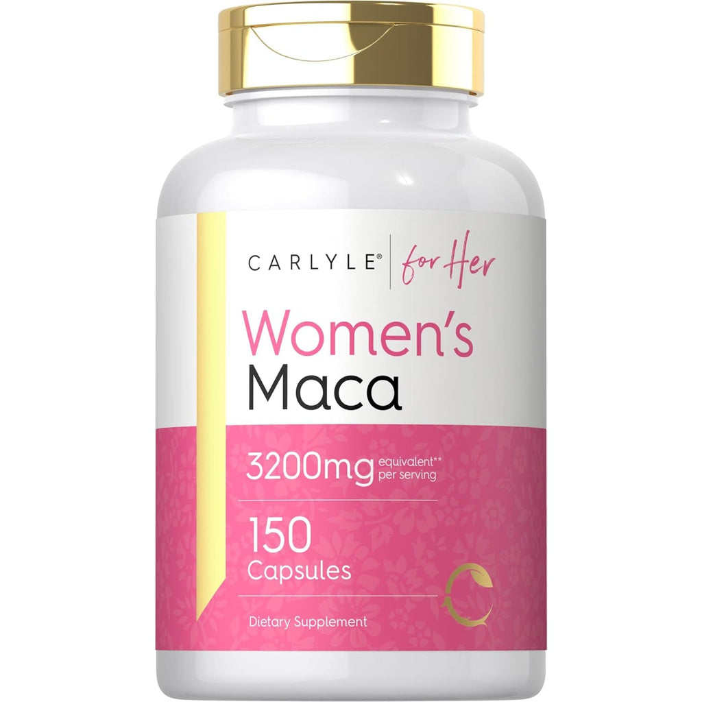 Carlyle Maca Root Capsules for Women | 150 Count | Non-Gmo, Gluten Free Supplement | for Her
