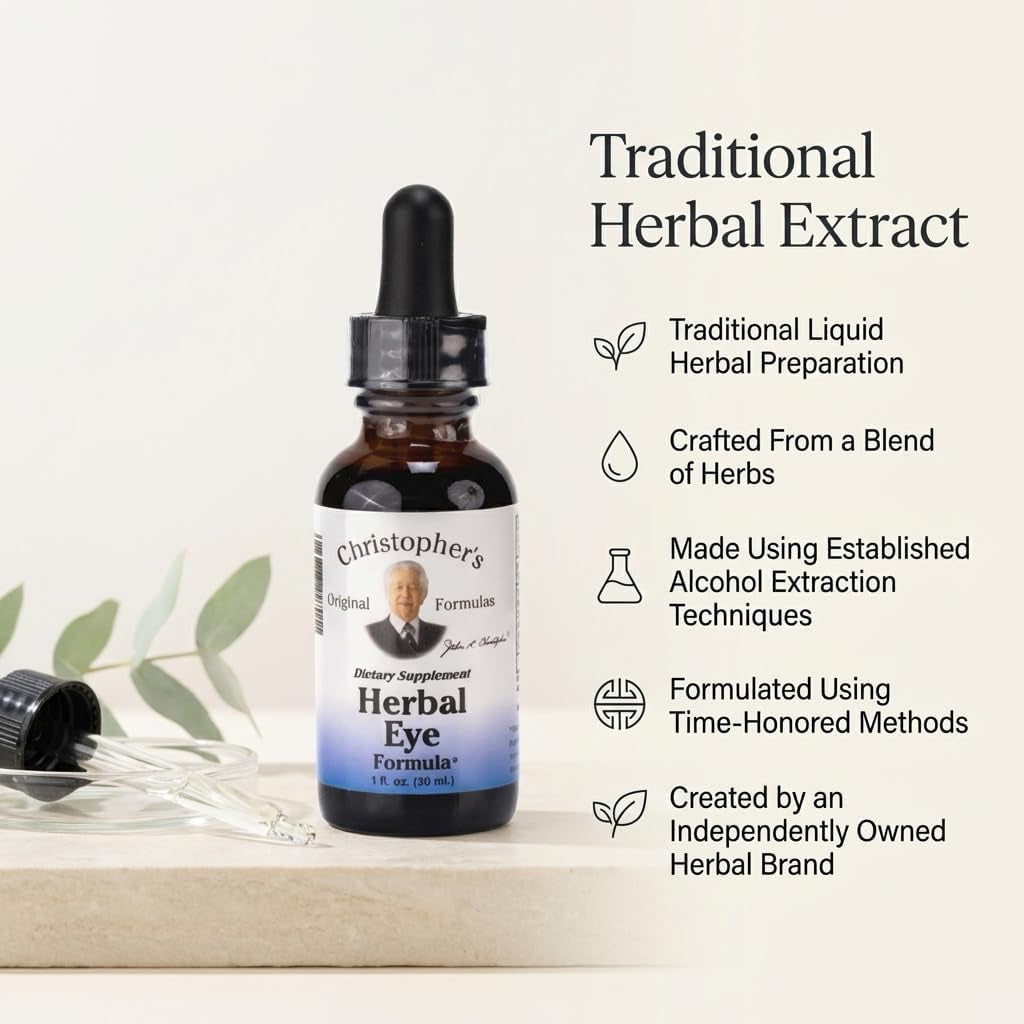 Christopher'S Original Formulas Herbal Eyebright, 1 Fl Oz - Natural Eye Wellness