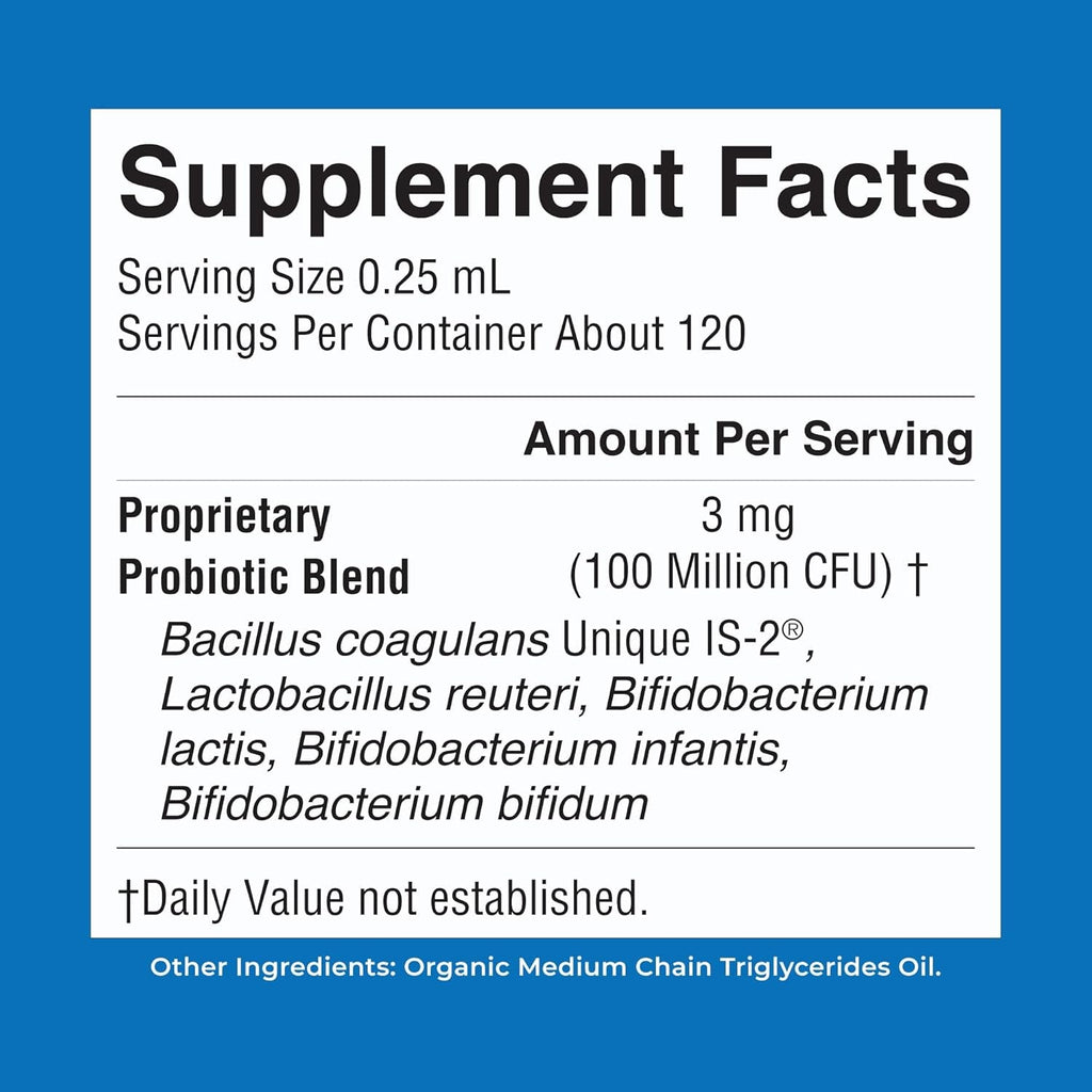 Maryruth'S Organic Infant Liquid Probiotic for Ages 6-12 Months | 100 Million CFU | 5 Probiotic Strains | Probiotics for Infants | Proprietary Probiotic Blend | USDA Organic | Vegan | Unflavored |1 Oz