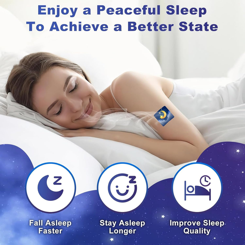Sleep Patches for Adults Extra Strength, Sleep Patch with Melatonin & Valerian, All-Natural Deep Sleep Support Patches