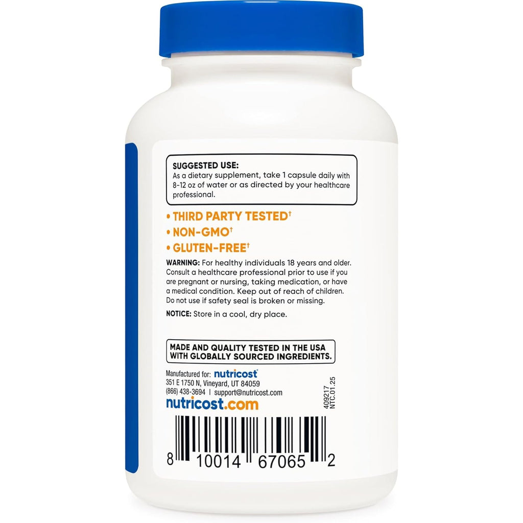 Nutricost L-Carnosine 500Mg, 120 Capsules - Gluten Free & Non-Gmo