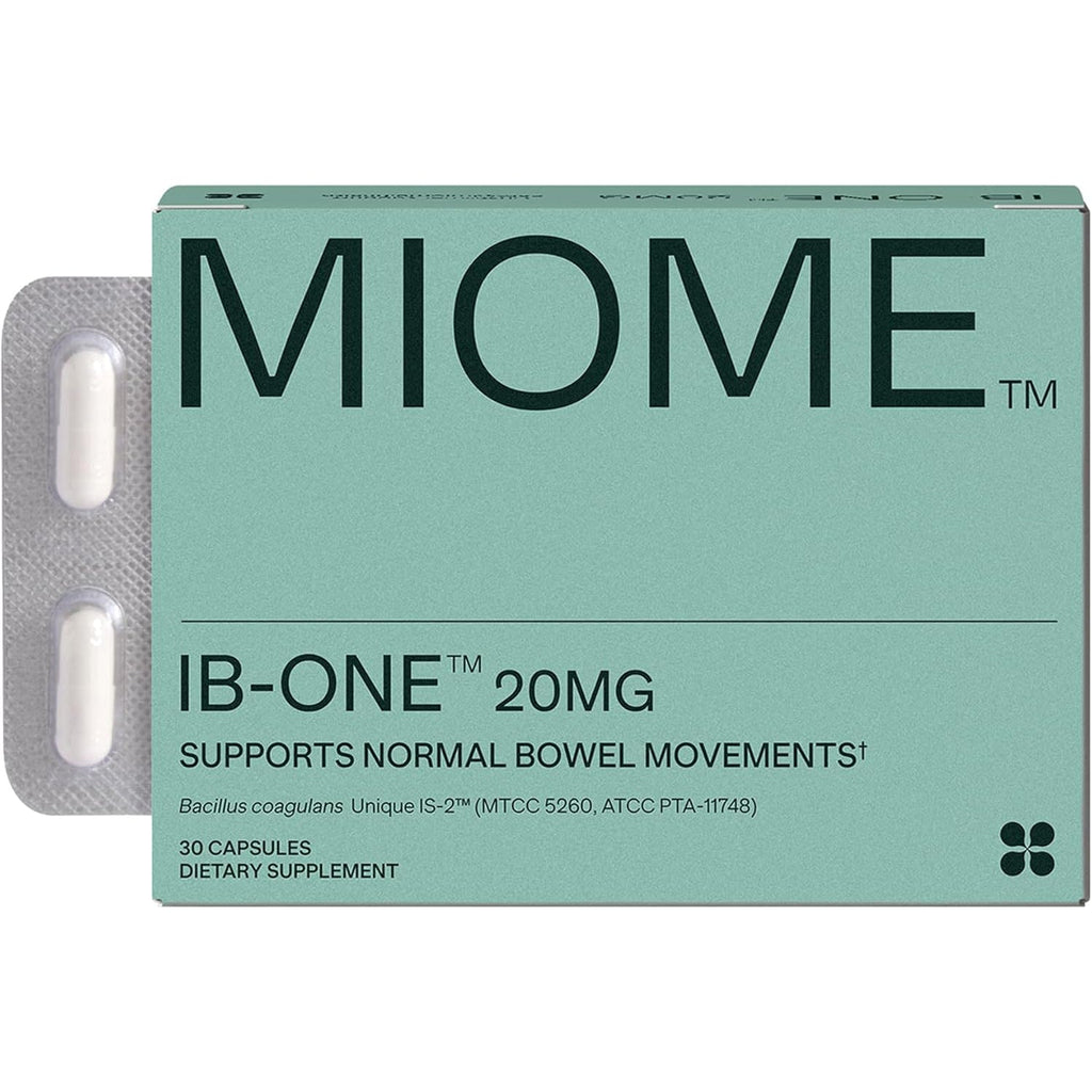 IB-ONE Probiotic - Clinically Studied Bacillus Coagulans Unique Is-2 Constipation & Bowel Movement Supplement - Low FODMAP, Gluten Free & 3Rd Party Verified - 30 Capsules