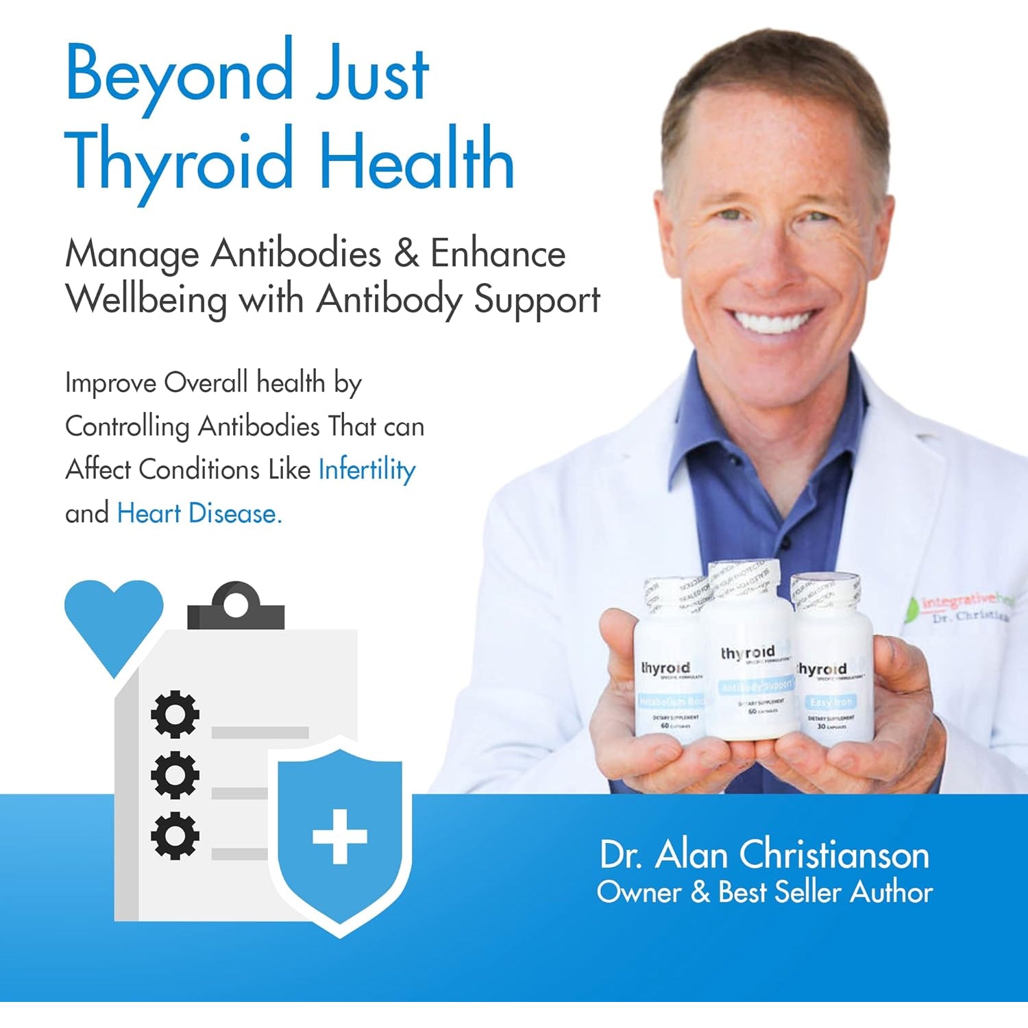 Antibody Support - Thyroid Antibody Support Combines Nigella Black Cumin Seed, Selenium and Inositol to Help Lower Thyroid Antibodies and Thyroid Cells