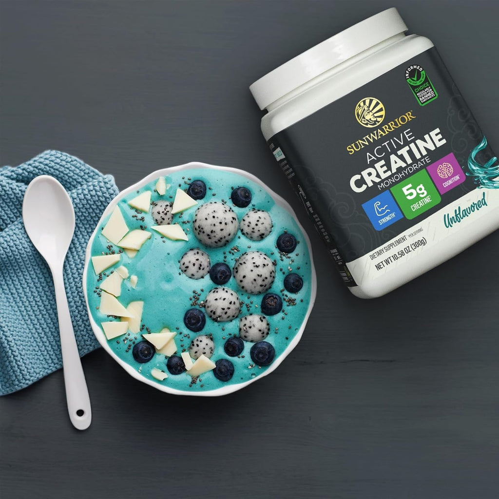 Creatine Monohydrate Powder Micronized Preworkout Recovery Supplement | Support Muscle Building Strength Training Cognition | Vegan & Keto Friendly Easily Mixes (60 Serving) Unflavored Active Creatine