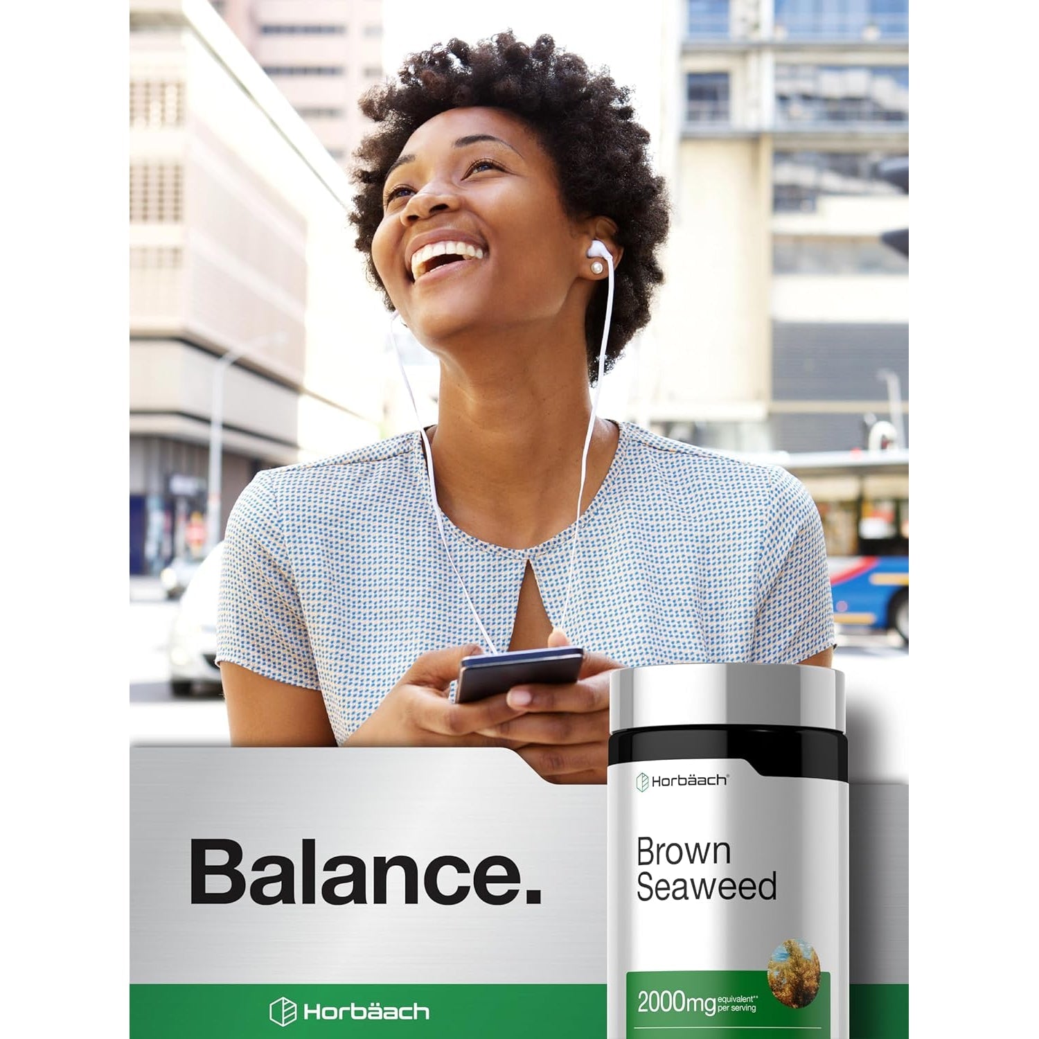 Horbäach Brown Seaweed Extract Capsules | 200 Pills | Fucoxanthin Supplement | Non-Gmo, Gluten Free
