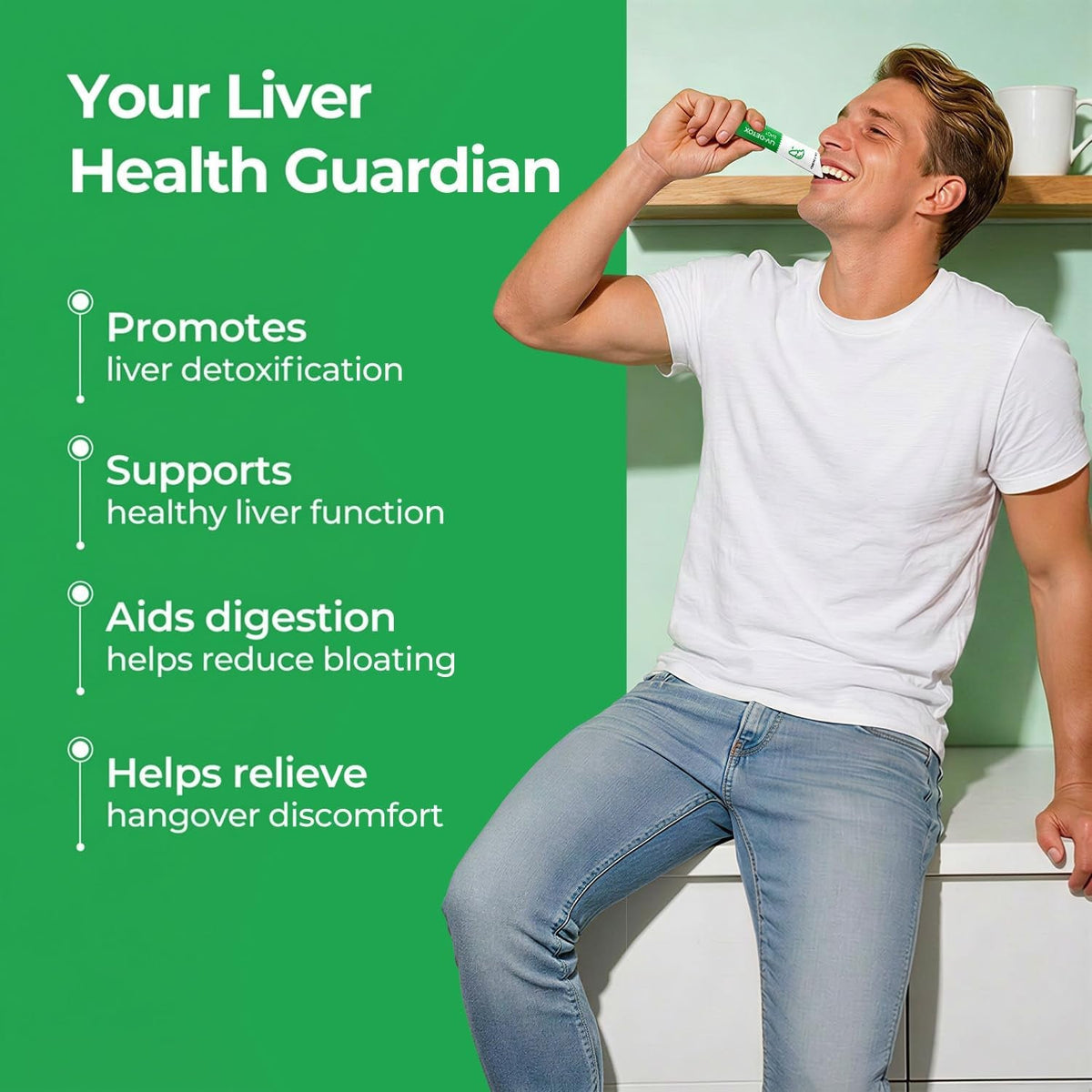 Oxyenergy Liver Cleanse Detox & Repair, Organic Milk Thistle Extract Liver Detox Supplement with Turmeric, Ginger, Dandelion, Support Liver Health & Digestion, Vegetarian, Gluten-Free, 30 Packs