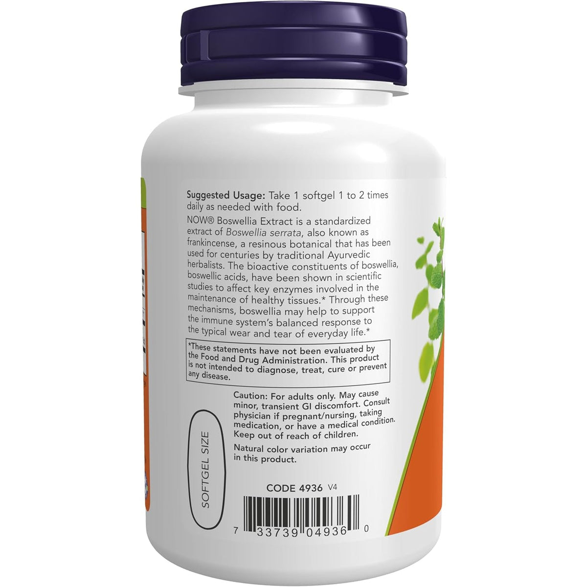 NOW Foods Supplements, Boswellia Extract 500 Mg in MCT Oil Base, Balanced Immune Response*, 90 Softgels